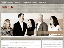 Tablet Screenshot of brock-realty.com